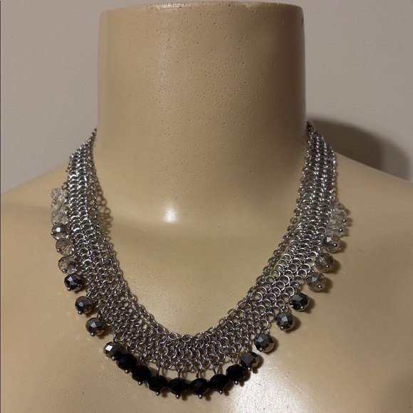 Simply Vera Vera Wang Elegant Silver and Black Necklace - Picture 1 of 6